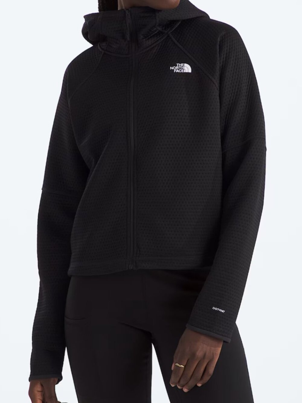 The North Face DOTKNIT Thermal Full Zip Hoodie TNF Black Women's X-Small